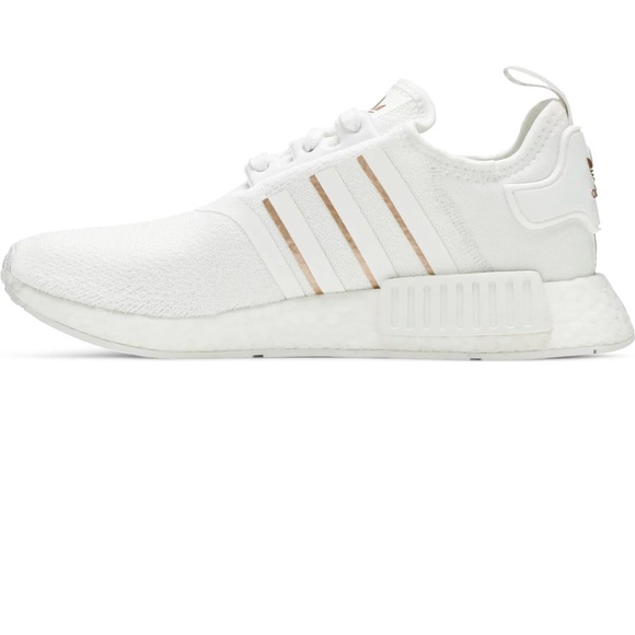 Adidas women’s NMD_R1 'White Rose Gold Metallic - Picture 2 of 8